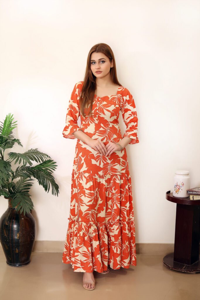 Tropical Blossom Floral Maxi