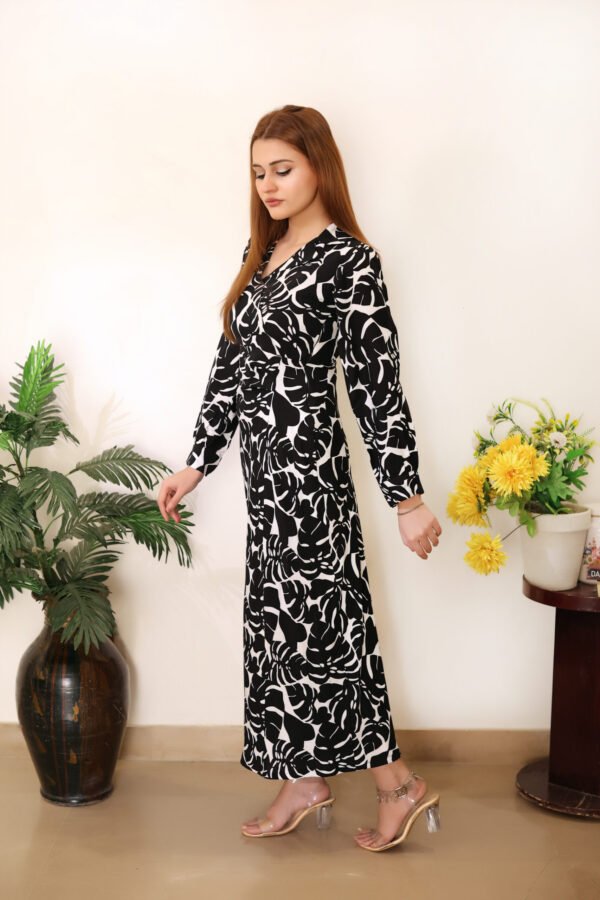 Zebray Black White Printed Maxi - Image 4