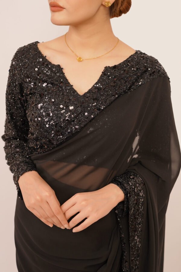 Starry Sparkle Saree - Image 3