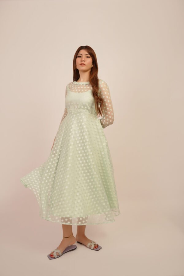 Minty Polka (Dress) - Image 2