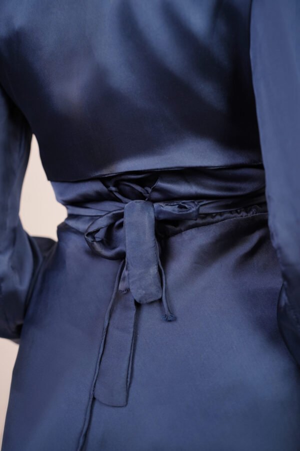 Blue Bliss Silk Dress - Image 4