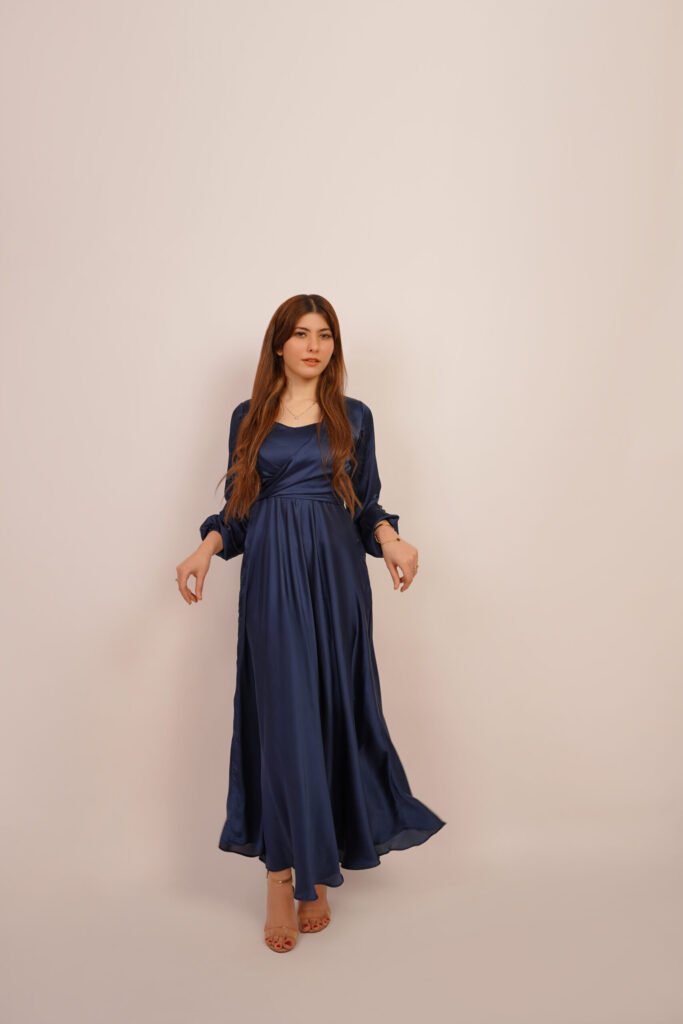 Blue Bliss Silk Dress
