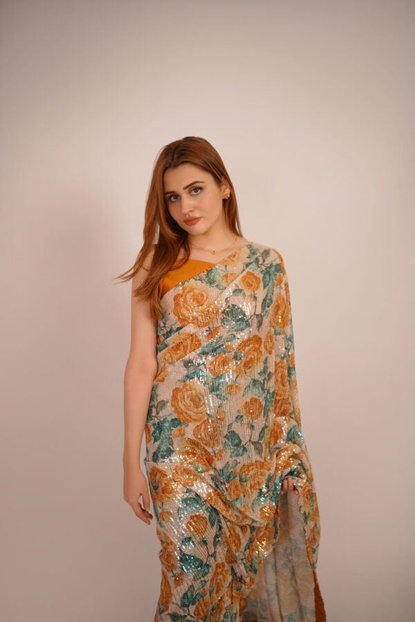 Sunbeam Mirage Saree - Image 2