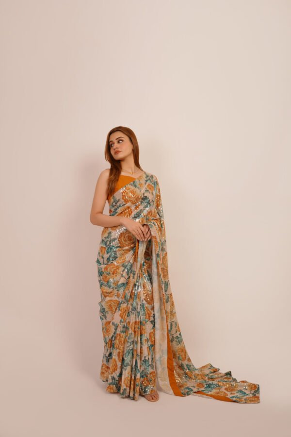 Sunbeam Mirage Saree - Image 5